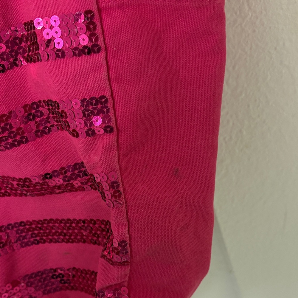 Victoria's Secret Fuchsia Sequin Tote - Picture 4 of 6
